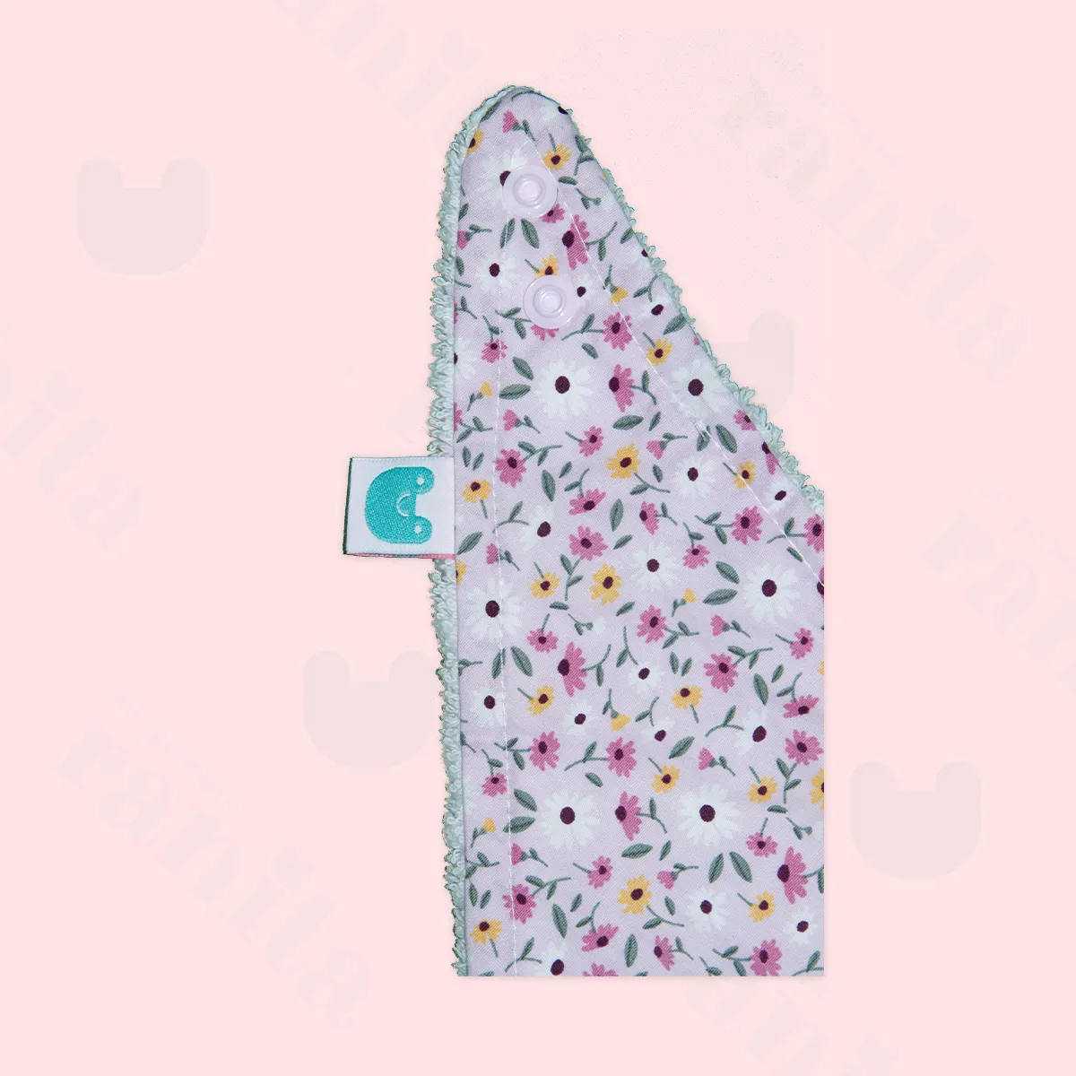 Small Floral Triangle Bib
