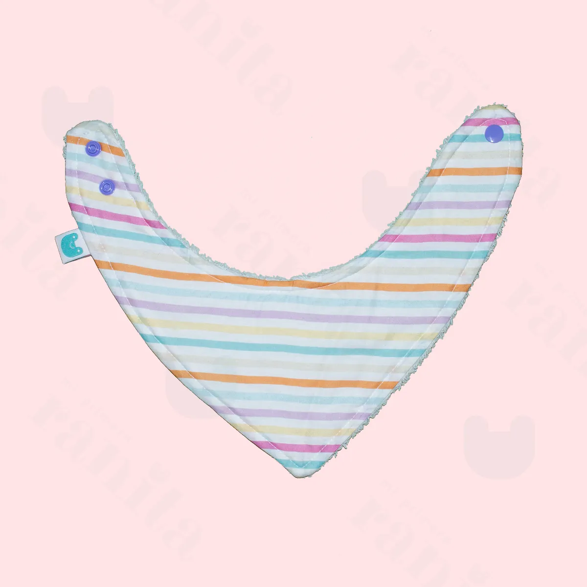 Striped Boomerang Bib