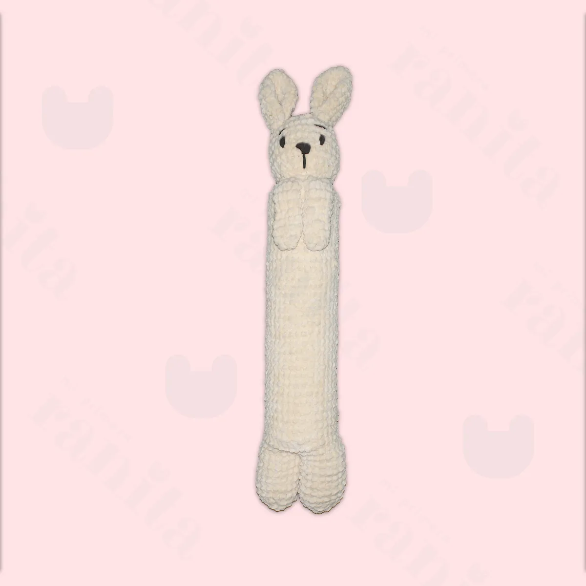 Beige Rabbit Anti-Roll Cushion