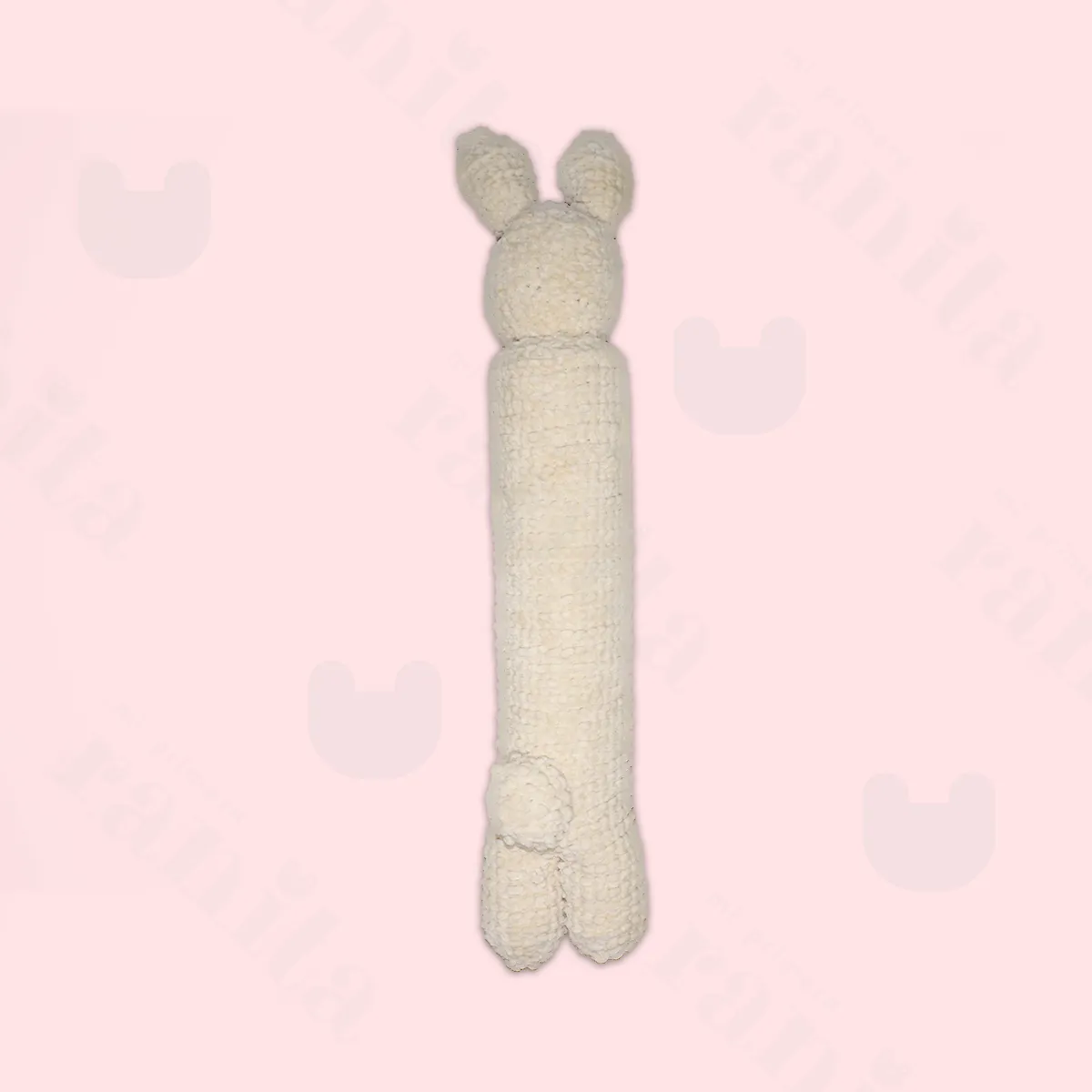 Beige Rabbit Anti-Roll Cushion